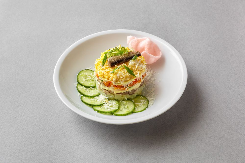 Салат «Мимоза по-рижски»